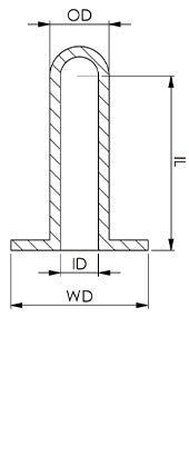 WC0180X0600-C • ID: 4,6 • OD: 8,1 • IL: 25,4 • M5